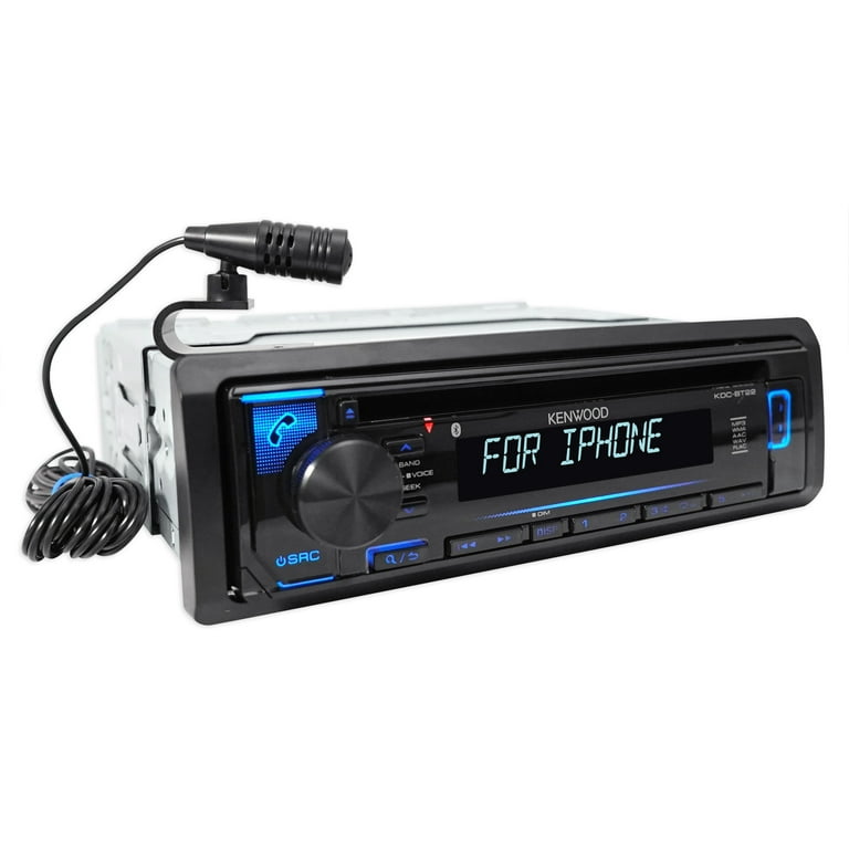 Kenwood 1-Din CD Radio Receiver w/Bluetooth iPhone/ For 1997-01 Hyundai  Tiburon 