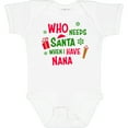 thumbnail image 3 of Inktastic Who Needs Santa when I Have Nana Boys or Girls Baby Bodysuit, 3 of 5