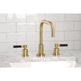thumbnail image 3 of Kingston Brass FSC8933DKL Kaiser Widespread Bathroom Faucet with Brass Pop-Up in Brushed Brass, 3 of 7