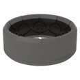 thumbnail image 1 of groove Life Zeus Edge Storm grey Silicone Ring Breathable Rubber Wedding Rings for Men, Lifetime coverage, Unique Design, comfort Fit Ring - Size 13, 1 of 1