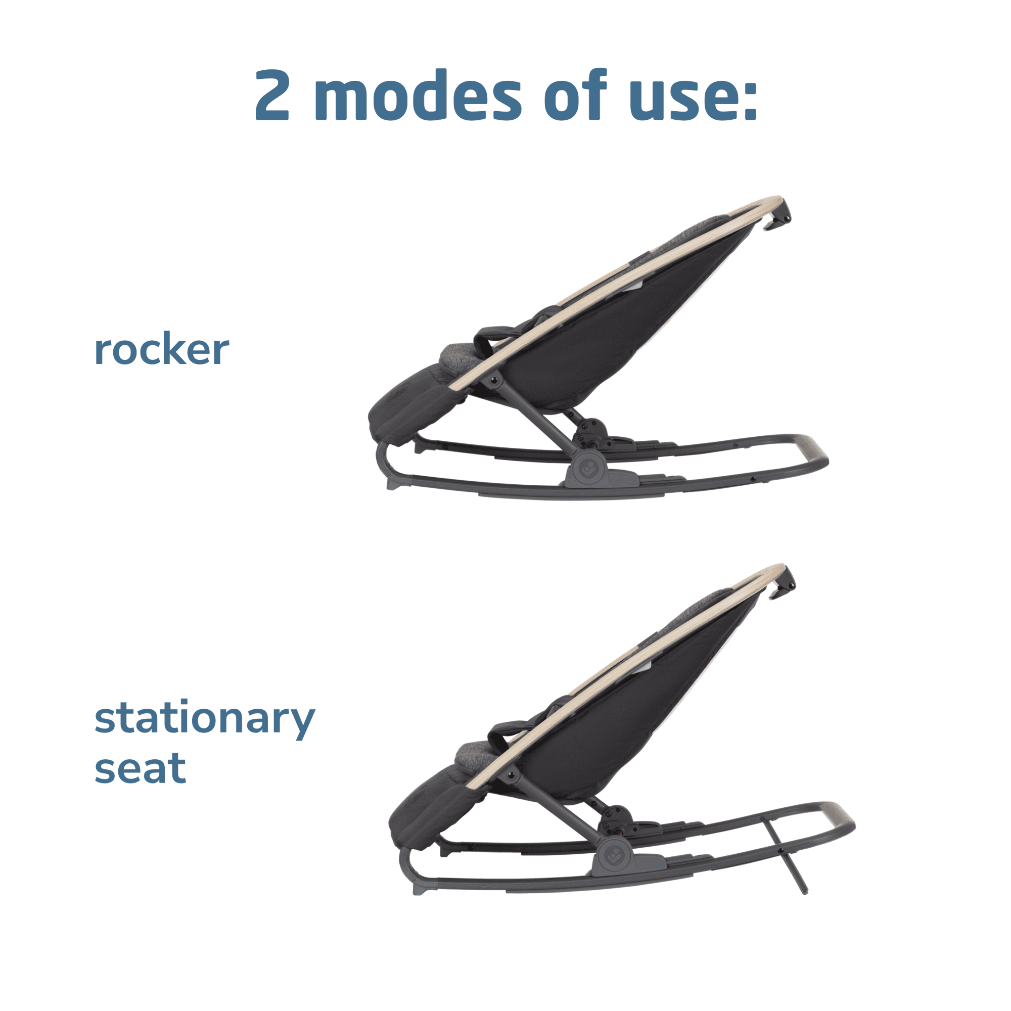 Maxi-Cosi Kori 2-in-1 Rocker, Classic Graphite