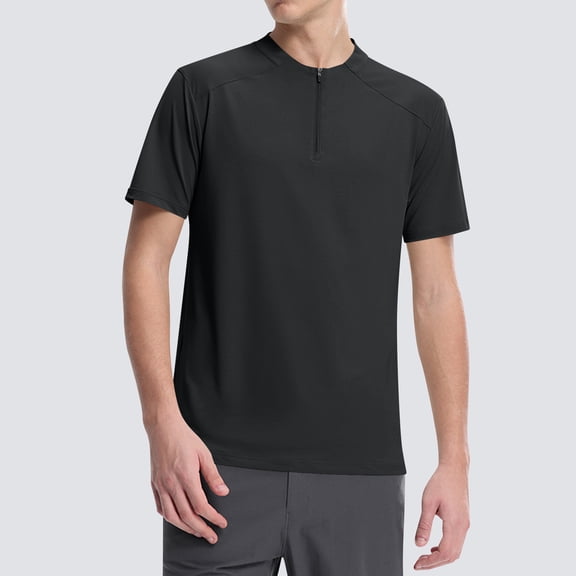 PNTUTB Men's Fashion Casual Solid Color Design Lightweight Breathable Quick Dry Crew Neck Short Sleeve Sports Top