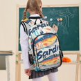 thumbnail image 7 of FORMRS Unisex School Backpack 17" Student Travel Bag with Laptop Compartment, Yellow Sardines Pattern, 7 of 7
