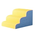 thumbnail image 2 of Pasos de rampas para perros Spones de alta densidad Bed alta escalera resistente a la pendiente de perros Pendientes antideslizanes Pendientes suaves Amarillo azul, 2 of 9