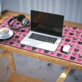 thumbnail image 3 of Long Mouse Pads for Desk,Pink Pug Puppies Desk Mats on Top Of Desks, Desk Mouse Pad Extra Large with 3mm Non-Slip Base and Stitched Edge for Gaming,Office,Work,Home 35.4"x15.7", 3 of 6