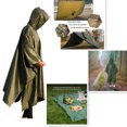 thumbnail image 3 of Imperméable Léger, Réutilisable, Ripstop, Respirant, Imperméable Multi-Usage avec Capuche, Couverture Protectrice Pliable, Bâche d'Abri, 3 of 5