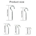 thumbnail image 5 of Gieenan Pack of 115 Screw Hook for Hanging Metal Ceiling Hook Home Organization Supplies Space Saving Hanging Plant Hooks, 5 of 12