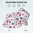 thumbnail image 2 of Bingfone Happy Columbus Day Bucket Hat for Men Women,Packable Reversible Printed Sun Hats,Fisherman Outdoor Travel Hiking Beach Caps, 2 of 7