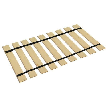 The Furniture King Antique Bed Slats Queen Size Wood Bed Slats Custom Platform Plank Bed Frame Support Boards Attached with Black Strapping 62.50" Wide