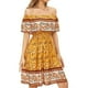 thumbnail image 3 of Minnieouse Vestido corto Cintura alta Vestido de verano Vacaciones en la playa Ropa de verano Caqui L Prendas para la parte del cuerpo Amarillo S Minnieouse AP010707-09, 3 of 6