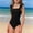 Black, variant on Girls' One Piece Swimsuits, Beach Sleeveless Summer Vacation Kids' Swimwear Pink Size 14-16