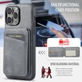 thumbnail image 6 of TECH CIRCLE Wallet Case for iPhone 16 6.1", Detachable 2-in-1 Stand RFID Blocking 4 Card Slot Wireless Charging Protective Case, PU Leather Removable Folio for iPhone 16 2024,Gray, 6 of 7
