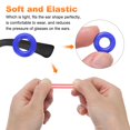 thumbnail image 4 of 14 Pairs Glasses Ear Grip 0.52" Silicone Ring Type Eyewear Retainer, Dark Blue, 4 of 7