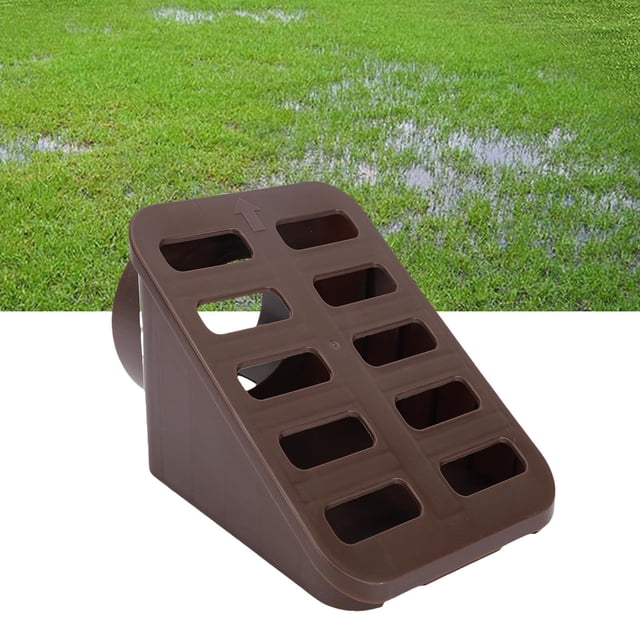 Grille de Drainage Inclinée, PP Émetteur de Drain de Cour Robuste pour Usage Résidentiel Commercial Interface de Tuyau de Pelouse