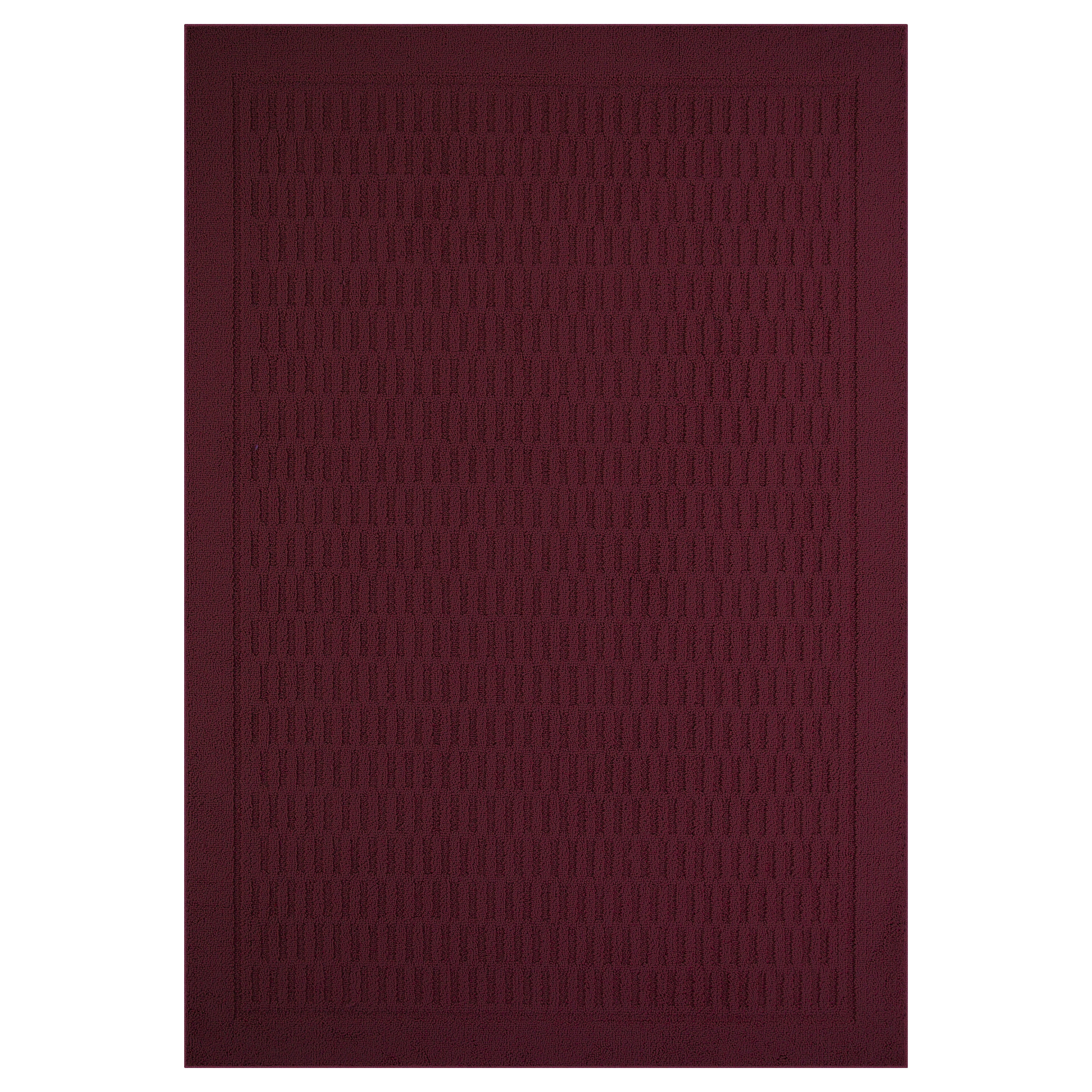 Mainstays Dylan Solid Diamond Indoor Living Room Area Rug, Cinnamon, 7