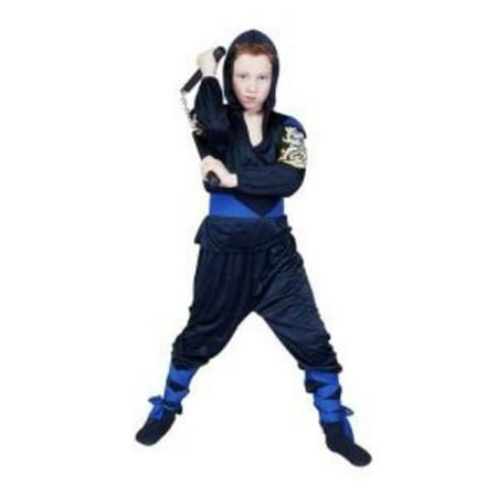 Medium Child Dragon Master Ninja Costume - Blue