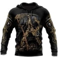 thumbnail image 2 of Sudadera con capucha vintage para hombre, sudadera con capucha con estampado 3D, jersey de gran tamaño, ropa para hombre, tops para hombre, ropa holgada para primavera y otoño, 2 of 5