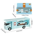 thumbnail image 3 of Alloy Car Model, 1:64 Small Trailer Container Truck, Friction Edition Power Childrens Toy Car Model Ornament, 3 of 6