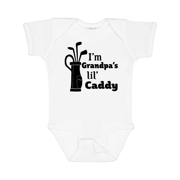 Inktastic I'm Grandpa's Lil' Caddy Golf for Kids Boys or Girls Baby Bodysuit