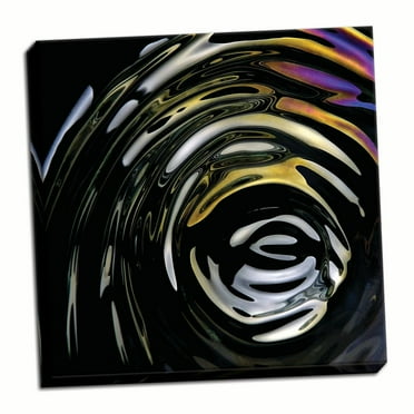 Gango Home Decor Contemporary Ripple I by Monika Burkhart (Ready to Hang); One 16x16in Hand-Stretched Canvas