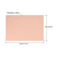 thumbnail image 2 of Uxcell 12"x10" Mouse Pad, PU Leather Dual Side Waterproof Desk Pad Writing Mat for Office Home, Pink/Silver, 2 of 5