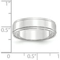 thumbnail image 3 of 10K White Gold 10Kw 6mm Flat With Step Edge Band Size 7 Made In United States 1wfle060-7, 3 of 5