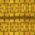 thumbnail image 1 of Ahgly Company Indoor Square Abstract Yellow Modern Area Rugs, 6' Square, 1 of 4