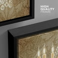 thumbnail image 4 of wall26 Framed Canvas Print Wall Art Floral Pattern Gold Crystal Chandelier Decorative Lights Digital Art Realism Contemporary Chic Relax/Calm for Living Room, Bedroom, Office - 24"x36" Blac, 4 of 5