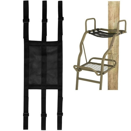 Universal Adjustable Tree Stand Mesh Seat Breathable Comfortable Removable Tree Stand Seat for Various Tree Stands Ladder Stands(16 x 12'' )