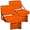 Orange,2 Pack, variant on Stadium Seat for Bleachers with Back Support and Wide Padded Cushion Stadium Chair - Includes Shoulder Strap and Cup Holder