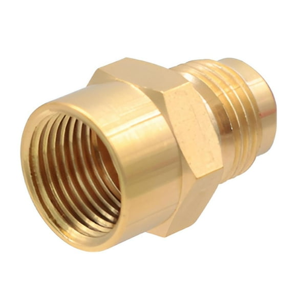 10 Pzs Niple Campana Conexion De Laton Para Gas 1/2" X 1/2" dorado 1/2 pulgada