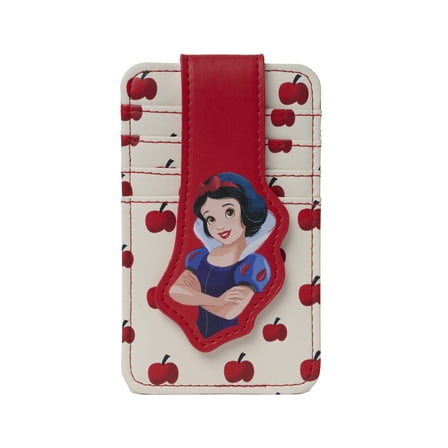 Womens Disney Snow White Card Holder Wallet Button Snap Closure
