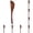 Brown*10, variant on Wooden Butter Knives, Cheese Spreaders for Jam, Condiments, Sandwiches, and Baking - Compact 5.9 Inch Butter Spreaders Knife for Home, Restaurant, Picnic, and Camping