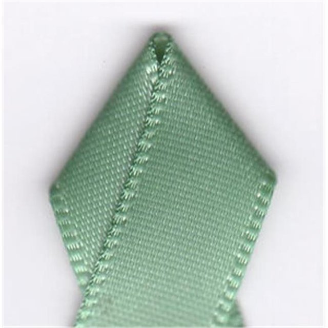Papilion R074400090577100Y .38 in. Double-Face Satin Ribbon 100 Yards - Green Sage
