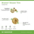thumbnail image 4 of Symmons S589115TRM Braston Shower Only Trim Package - Chrome, 4 of 7