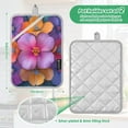 thumbnail image 6 of Yayeee Pot Holders Kitchen Heat Resistant with Pocket 7"x9.8" Cotton Oven Cooking Hot Pads, Large Purple Flowers, 6 of 7