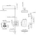 thumbnail image 5 of Shower Kit with Tub Spout, Shower System Pressure Balanced with Rough-in Valve, 5 of 5