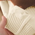 thumbnail image 6 of PInxai Fall Cute 2 Piece Sets for Girls Knitted Crew Neck Long Sleeve Tops Elastic Waisted Flare Leg Pants Fashion Clothing,Beige,1-2 Years, 6 of 6
