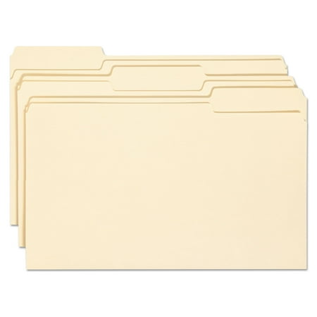 Top Tab File Folders with Antimicrobial Product Protection 1/3-Cut Tabs, Legal Size, Manila, 100/Box