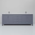 thumbnail image 4 of Jacques 80 in. W Dark Grey Double Bath Vanity, Cultured Marble Top, and Faucet Set, 4 of 8