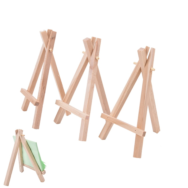 1/3Pcs Mini Wooden Art Holder Artwork Display Table-Top Easels Drawing BoarYJS2
