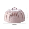 thumbnail image 3 of Ganfancp Cubierta Hueca para Verduras Cubre Tazón de Plástico Cubierta de Plástico para Mesa de Comedor Paraguas de Plástico para Comida Platos de Comida Red Cubierta para Envolver Comida Protector d, 3 of 6