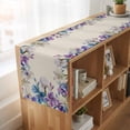 thumbnail image 6 of Table Runners 90 Inches Long Dress Scarves, Blue Purple Flowers Farmhouse Coffee/Dining/Kitchen Table Runner for Living Room, Spring Seasonal Botanical Florals 13x90 Inch, 6 of 9