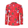 thumbnail image 3 of Men's Christmas Suit Jacket Christmas Fun Ugly Single button Holiday Print, 3 of 5