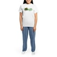 thumbnail image 4 of CafePress - County Meath Women's Light Pajamas - Women's Short Sleeve Print T-Shirt and Pants Light Cotton Pajama Set, 4 of 7