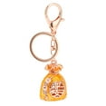 thumbnail image 4 of Fortune Bag Keychain Wealth Welcoming Fashionable Decorative Pendant Lucky Keychain for Handbag Car Yellow, 4 of 11