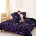 thumbnail image 4 of Erosebridal Dragon Eye Queen Comforter Set, Black Purple Bedding Comforter Set, Black Reversible, 1 Comforter and 2 Pillowcases, 4 of 6
