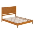 thumbnail image 5 of AFI Berkshire Queen Solid Wood Low Profile Platform Bed, Light Toffee, 5 of 9
