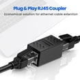 thumbnail image 2 of Paquete de 6 acopladores RJ45 Cat 6, extensor de Cable Ethernet, conector Ethernet en línea para Cable Ethernet Cat7 Cat6 Cat5e Cat5, 2 of 5
