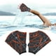 thumbnail image 5 of Fajas tipo rana Aletas de mano para natación Equipo Remo de natación Aletas de palma de mano gris naranja L, 5 of 9